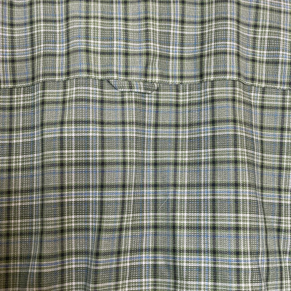 Nordstrom Mens Formal Button Down Plaid Green Dress Shirt - Picture 14 of 14